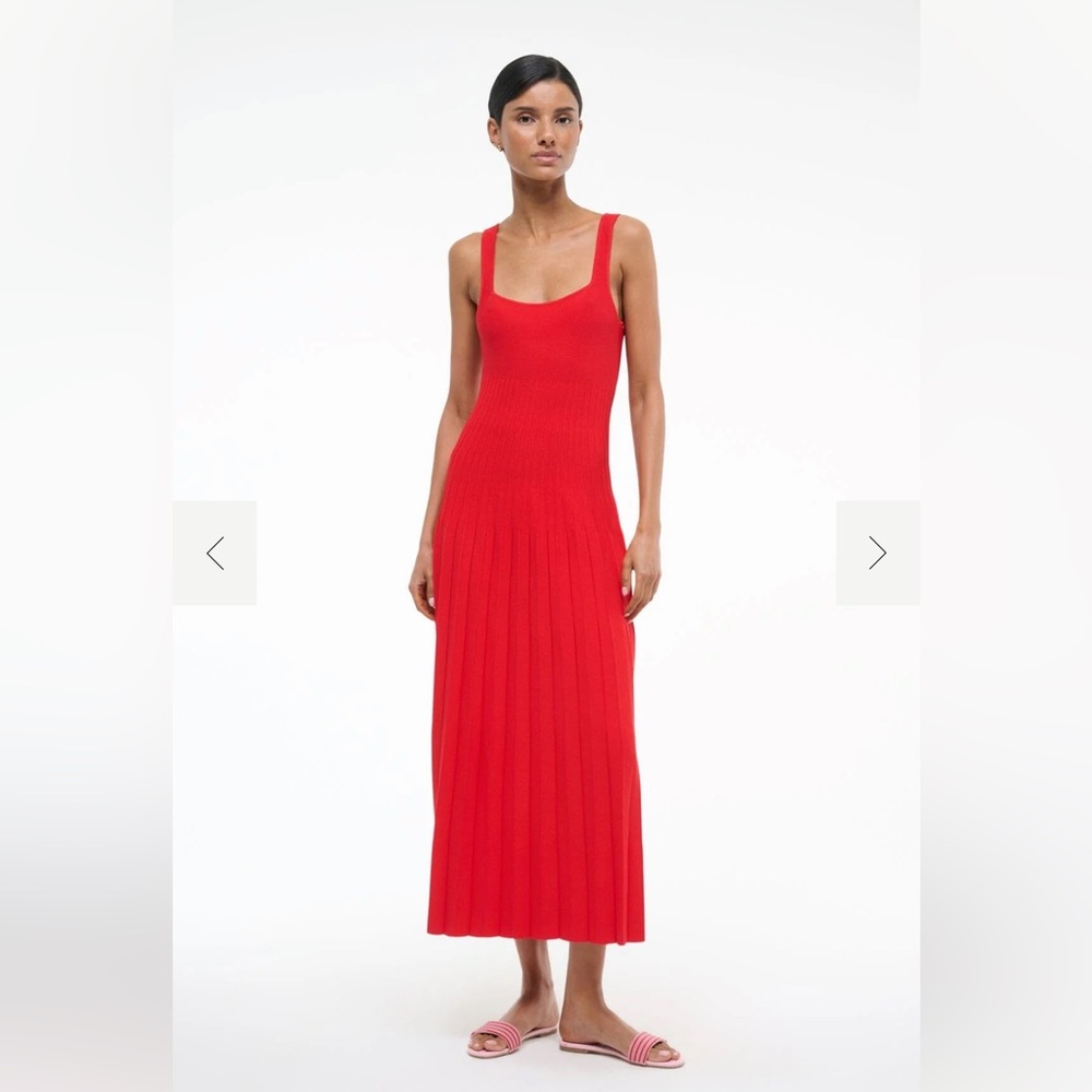 Staud Red Ellison Dress